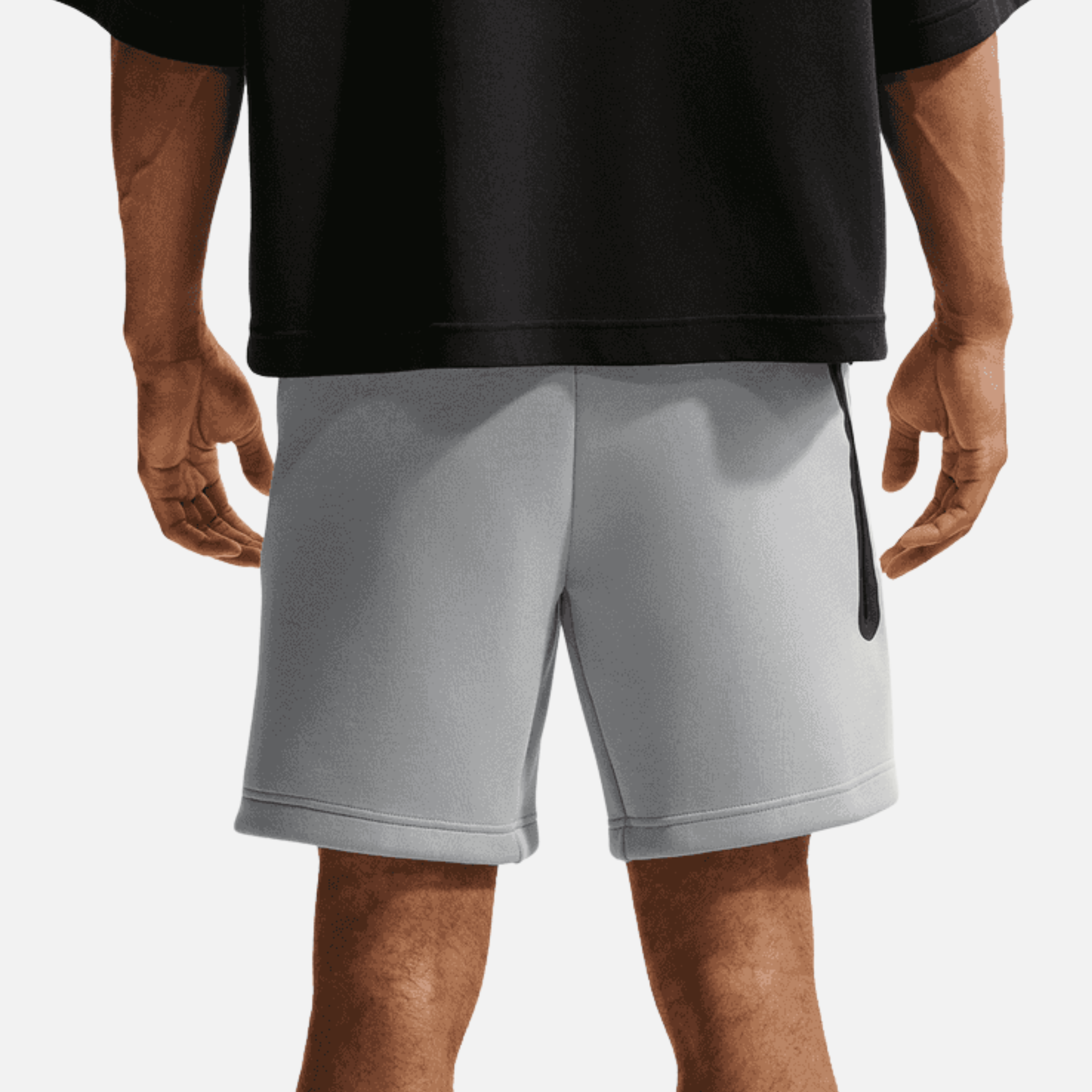 Nike Tech Light Smoke Grey Volt Fleece Shorts