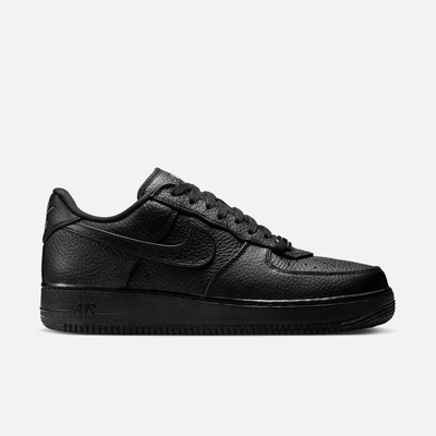 Nike Air Force 1 Low Black Leather Loafer Buckle