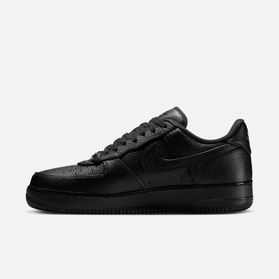 Nike Air Force 1 Low Black Leather Loafer Buckle