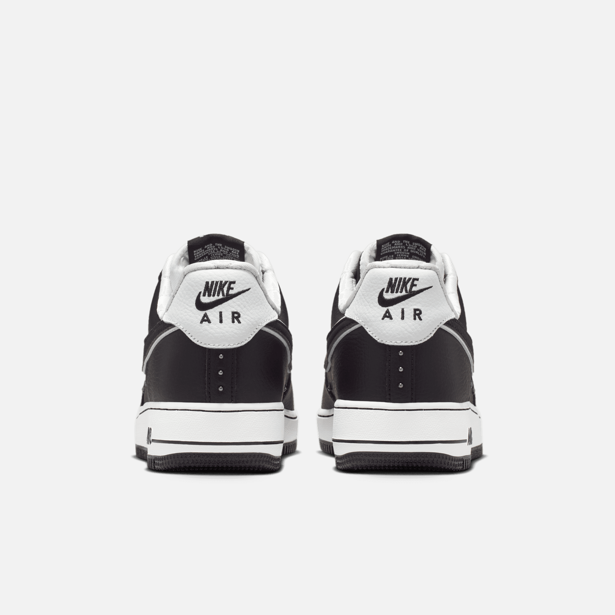 nike air force 1 low double air low white black