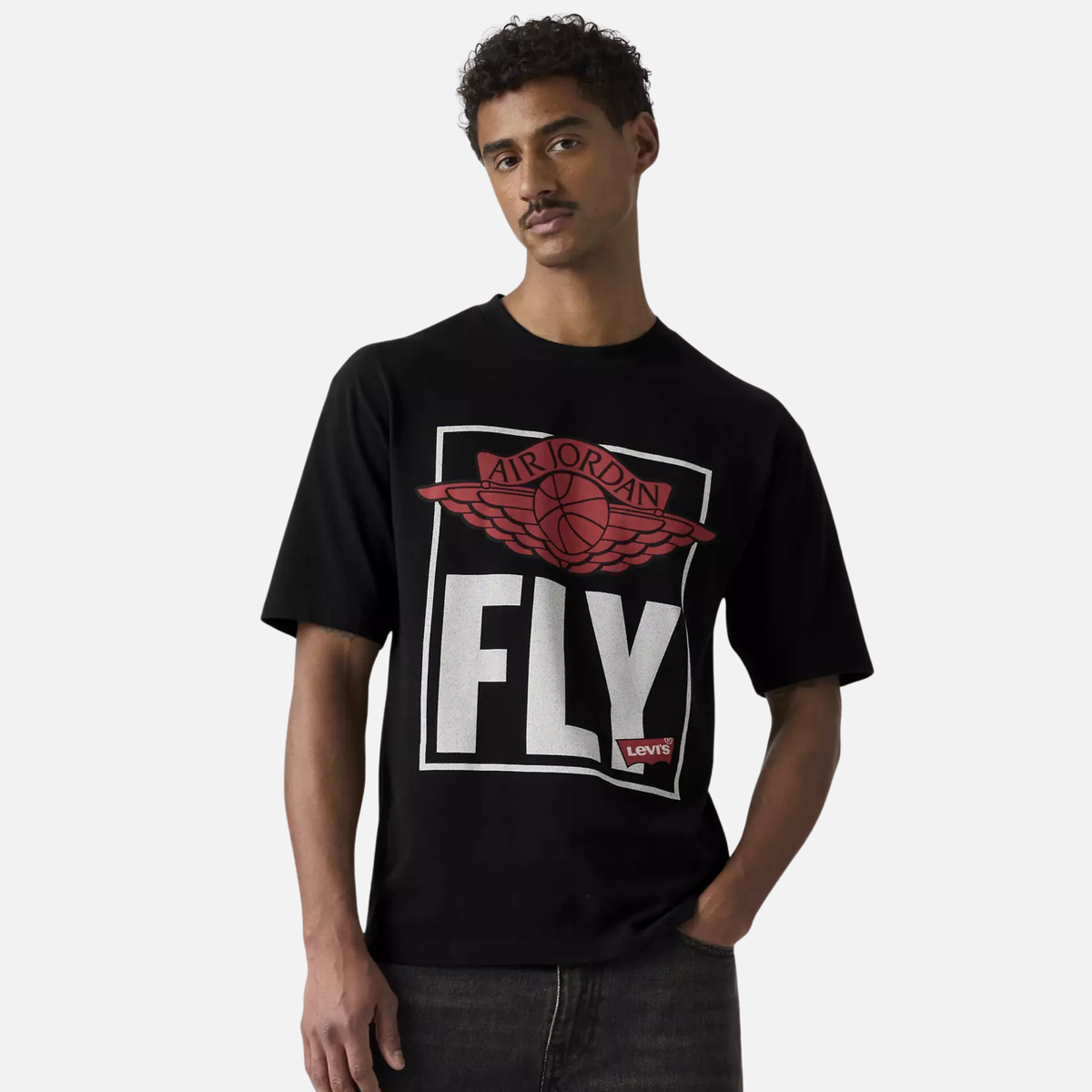Air Jordan x Levi's Fly Black T-Shirt – Puffer Reds