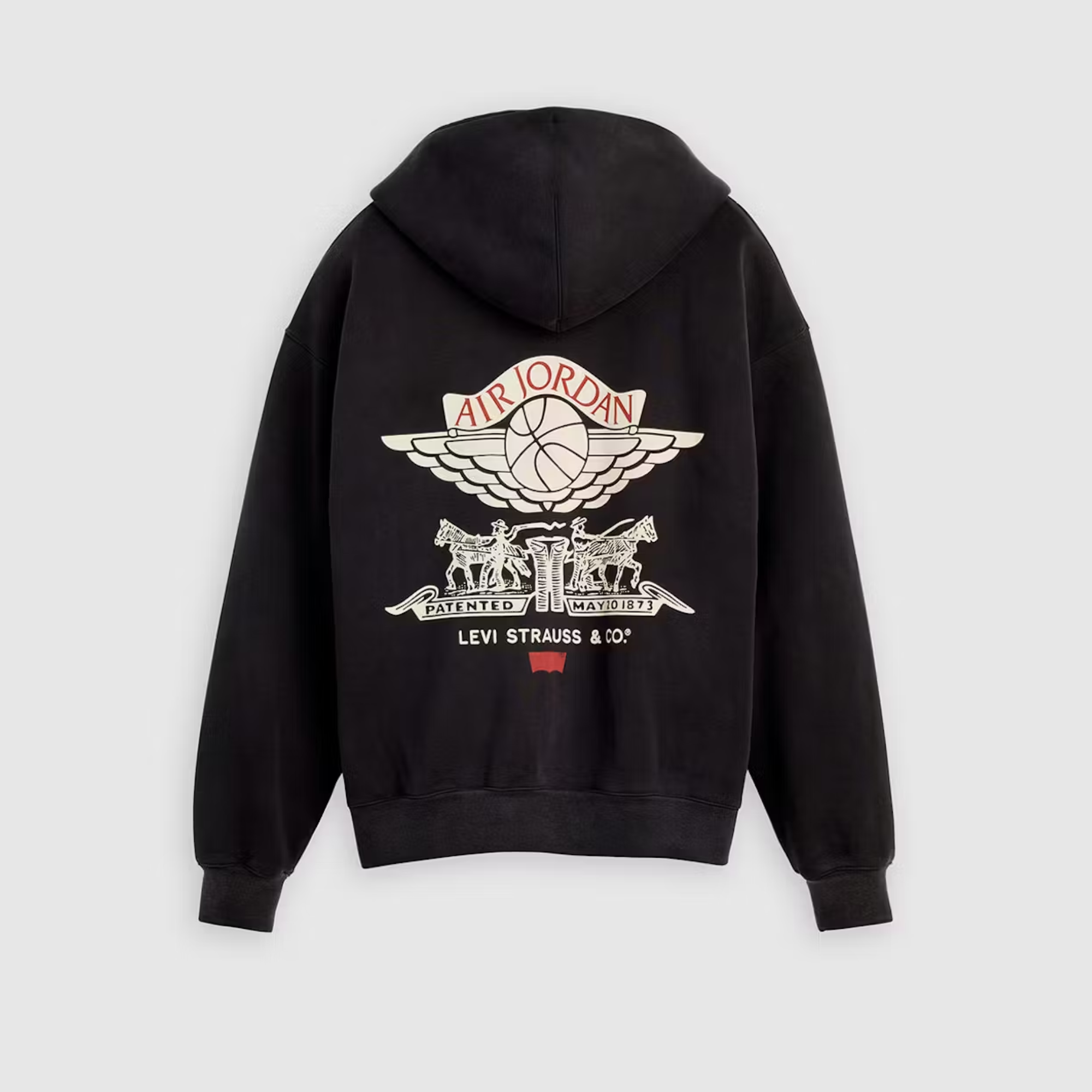 Air Jordan x Levi's Black Full-Zip Hoodie – Puffer Reds