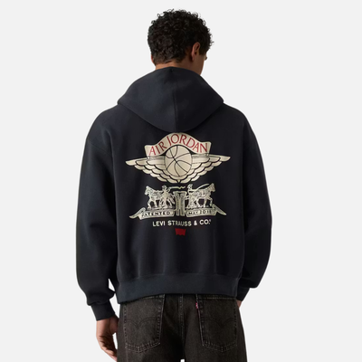 Air Jordan x Levi's Black Full-Zip Hoodie
