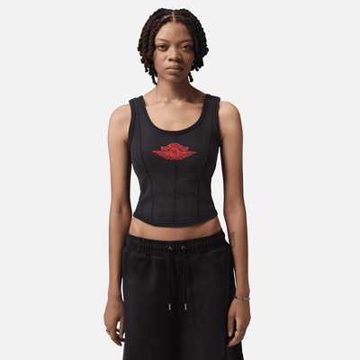 Air Jordan Women's Flight Fleece Black Tank Corset