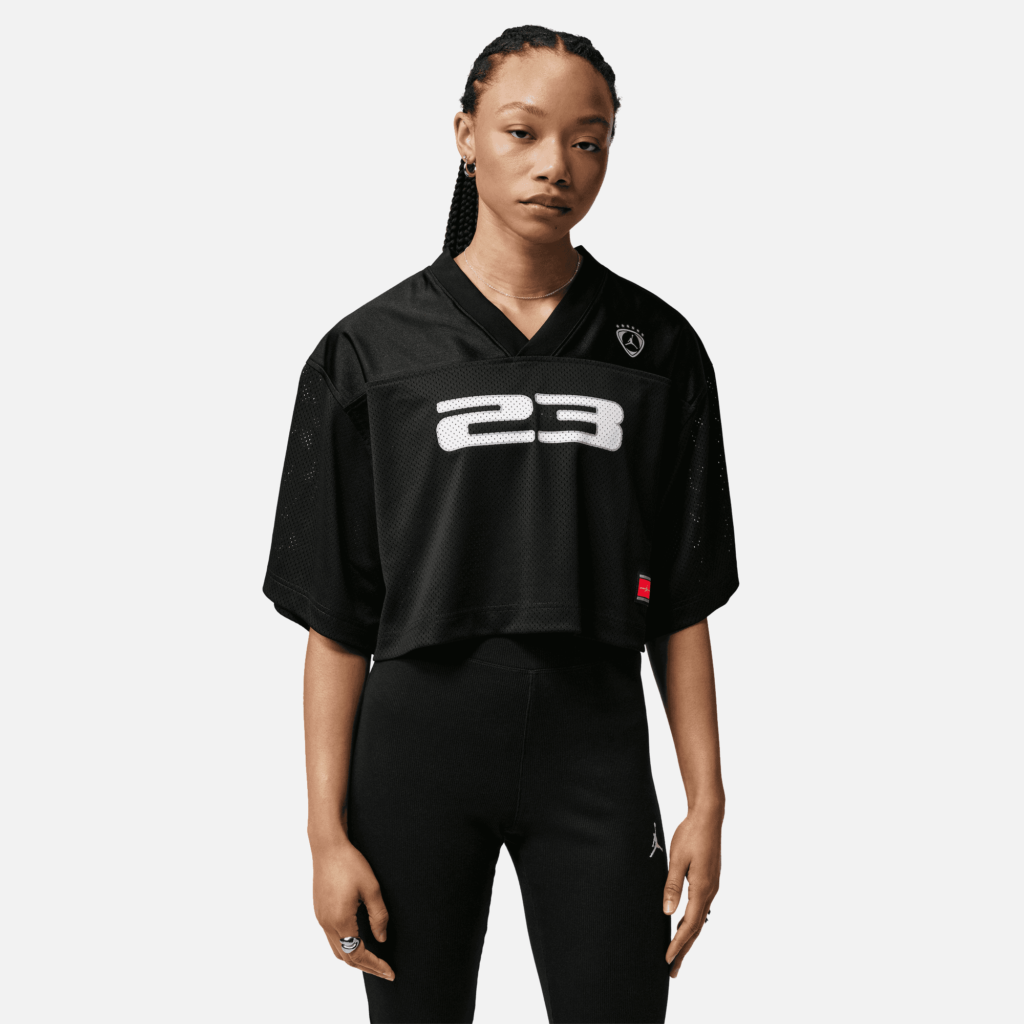 Air Jordan Women's Black Jersey Top