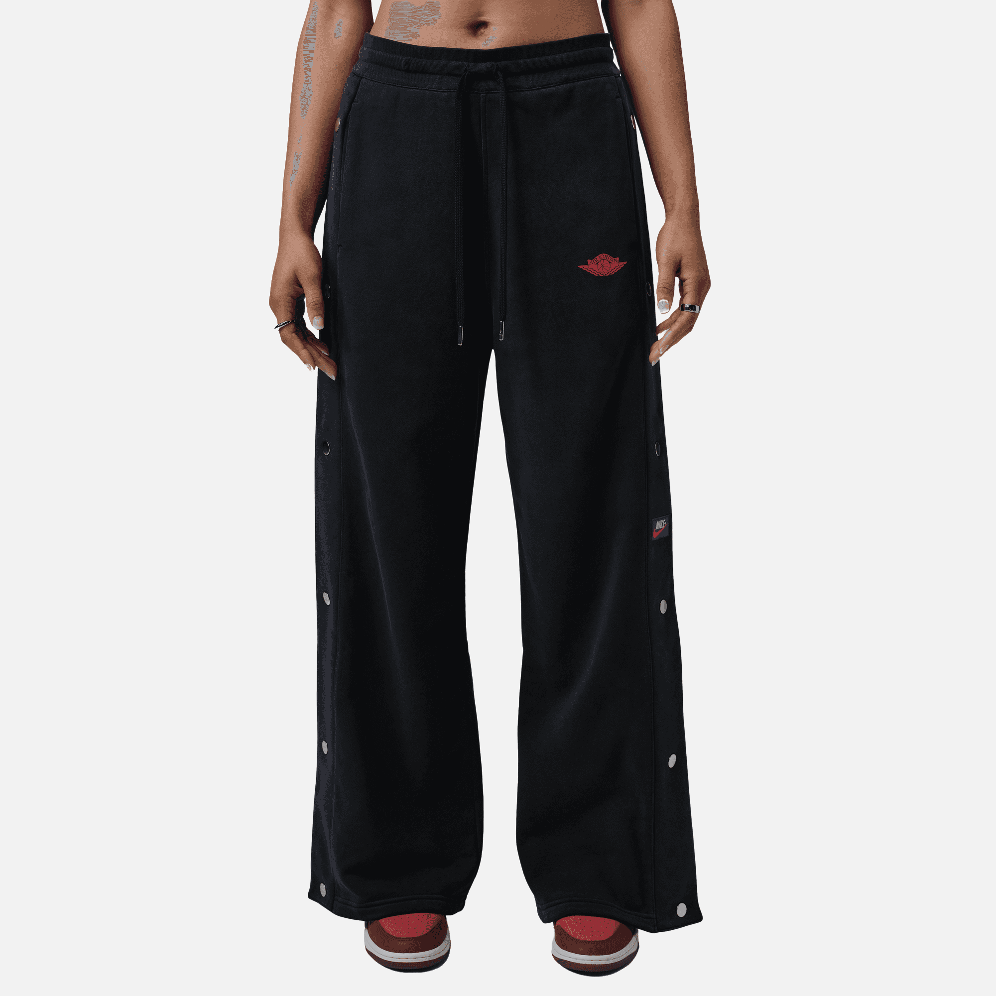 Air Jordan Women's Flight Black Snap Pants