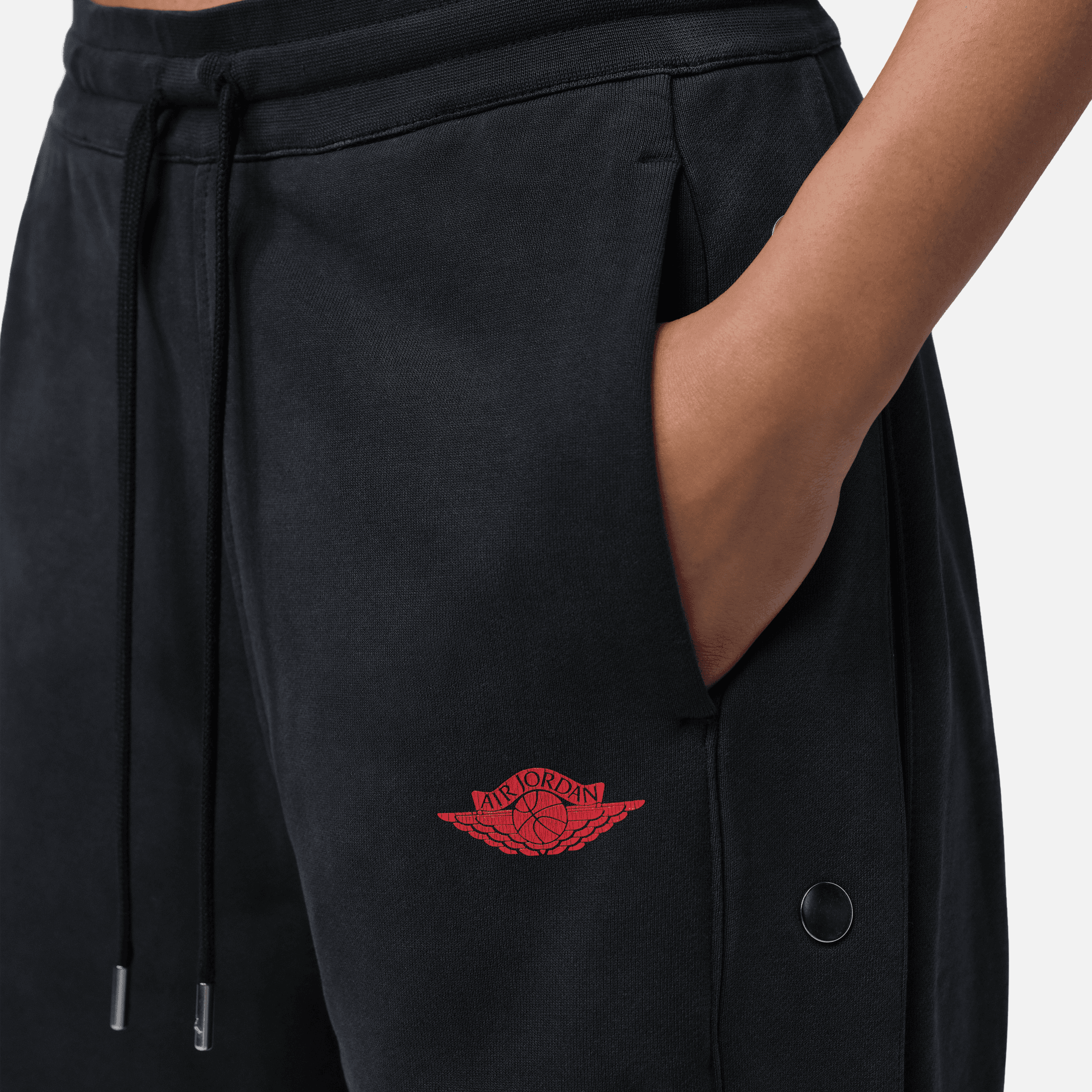 Air Jordan Women's Flight Black Snap Pants