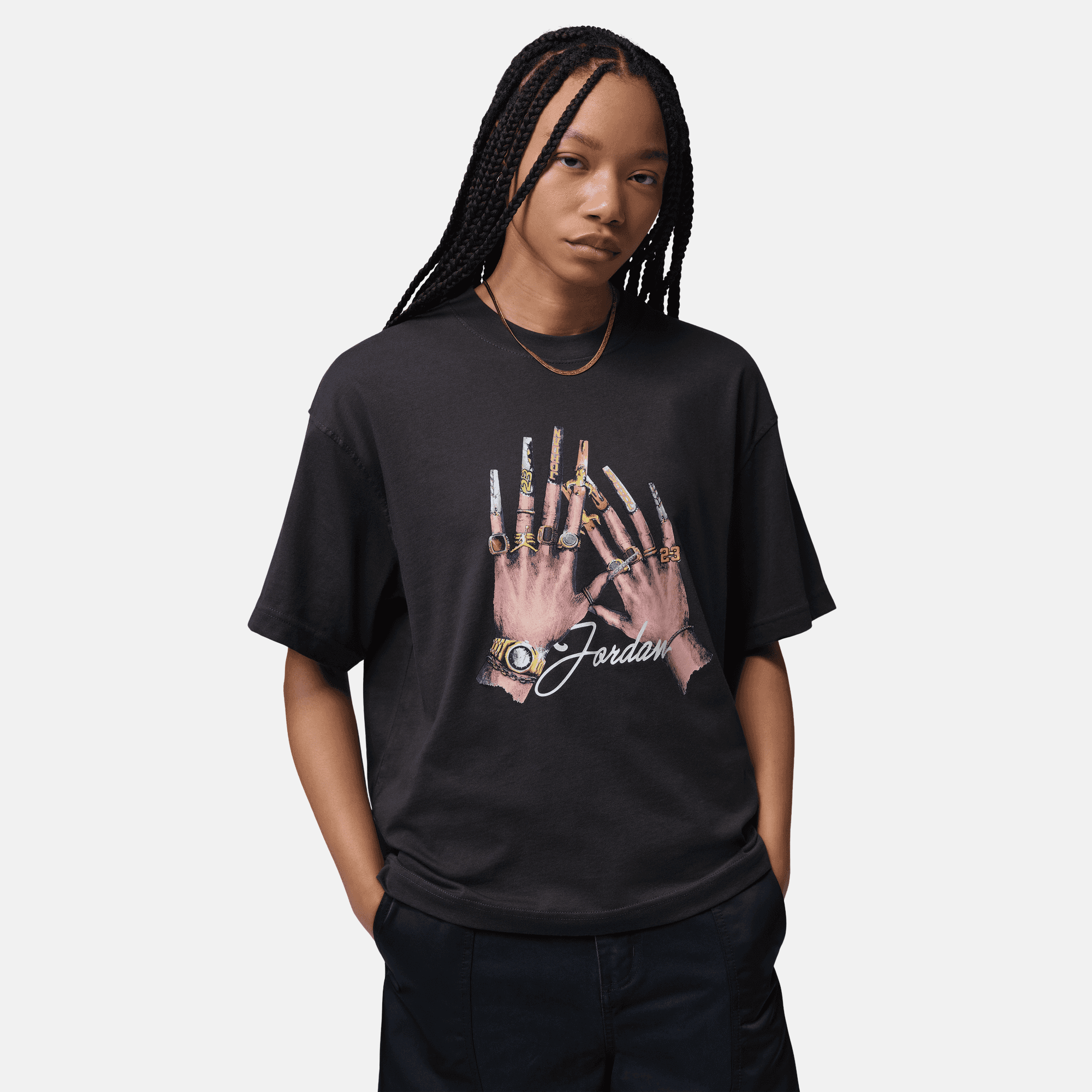 Air Jordan Women's Girlfriend Black T-Shirt