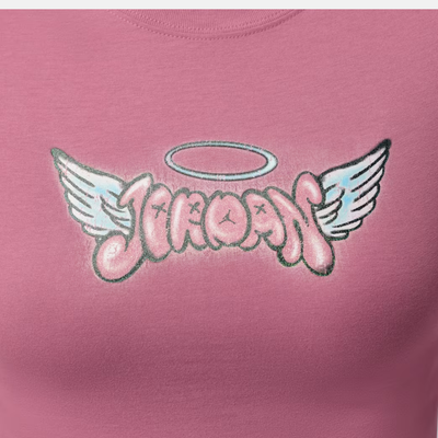 Air Jordan Women's Angel Wings Pink T-Shirt