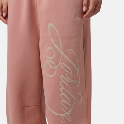 Air Jordan Women's Brooklyn Fleece Pink Fireside Pants