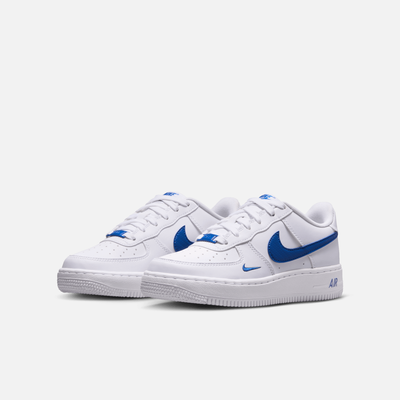 Nike Big Kids' Air Force 1 Low Tech Essential White Game Royal (GS)