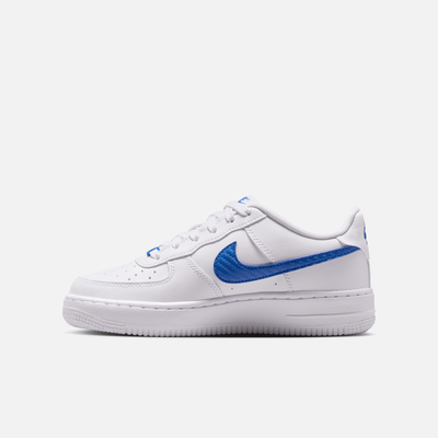 Nike Big Kids' Air Force 1 Low Tech Essential White Game Royal (GS)