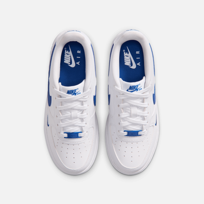 Nike Big Kids' Air Force 1 Low Tech Essential White Game Royal (GS)
