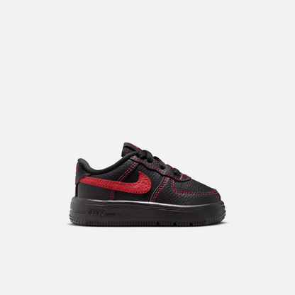 Nike Kids' Air Force 1 Low LV8 3 Black Red Stitch (TD)