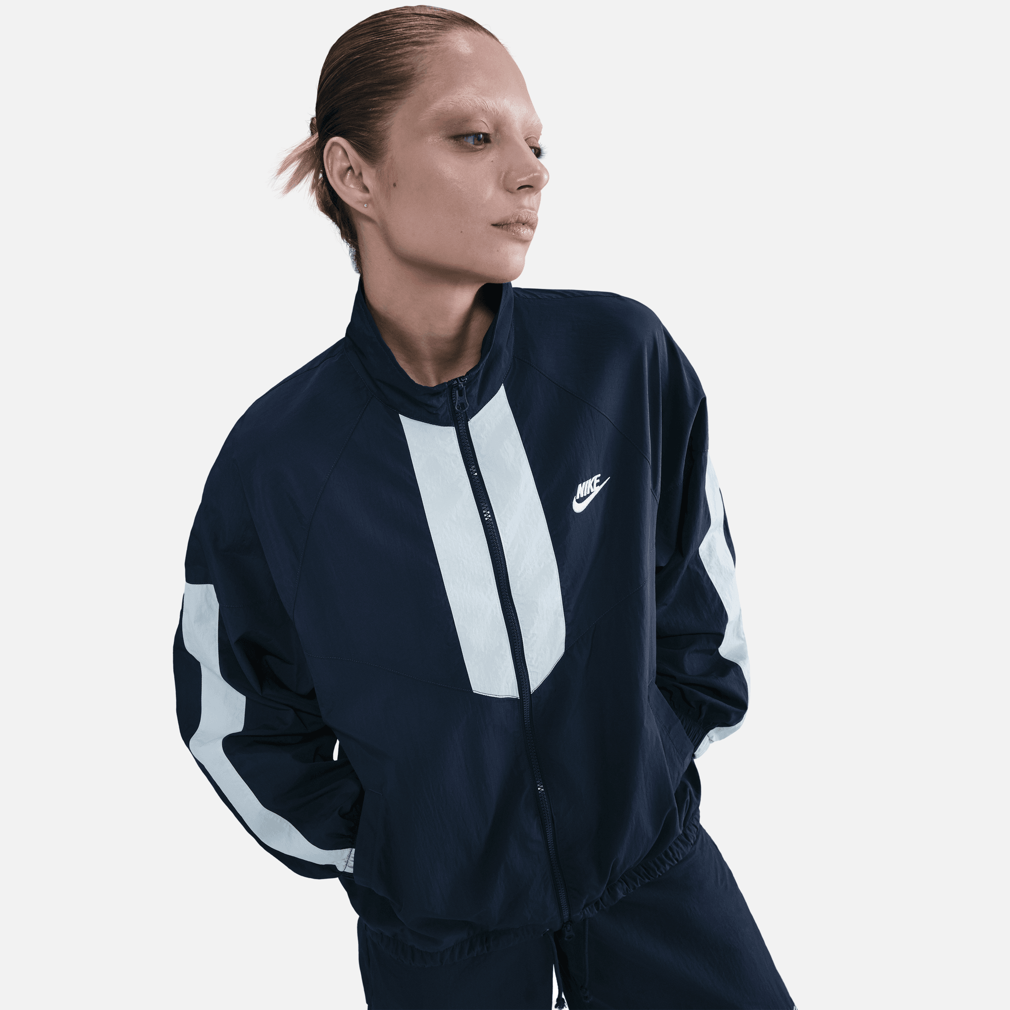 Nike Sportswear Women's Windrunner Oversized Navy Jacket