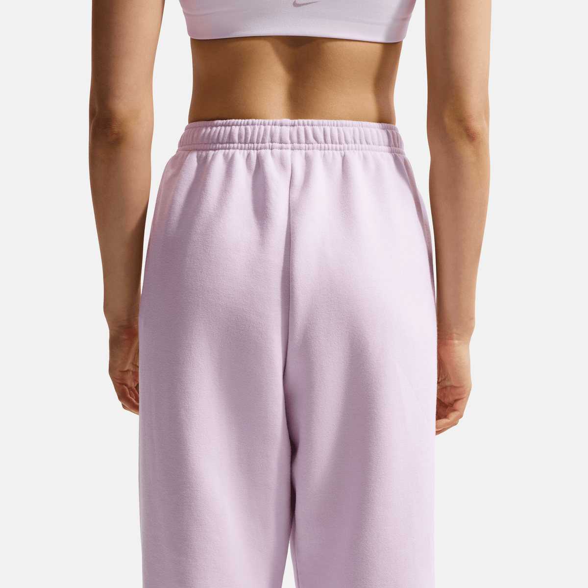 Nike Women's Studio High Waisted Oversized Cuffed Lilac Pants