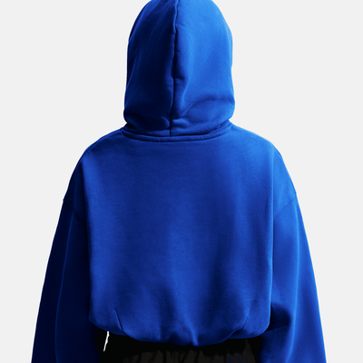 Nike Women's Studio Fleece Cropped Royal Hoodie