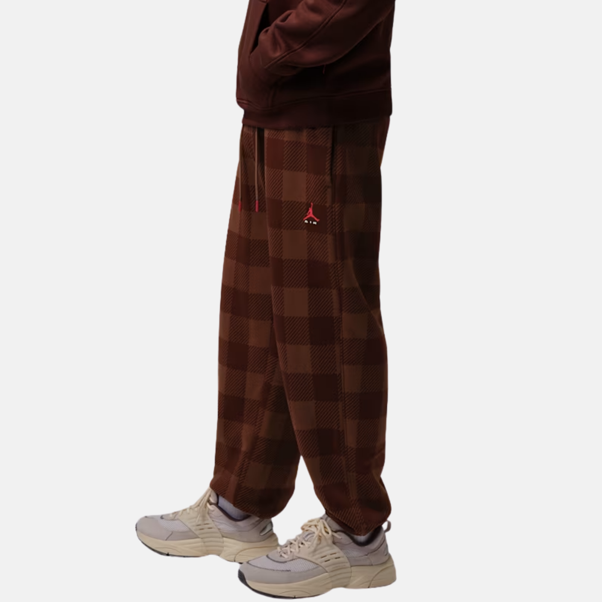 Air Jordan Brooklyn Brushed Fleece Brown Cuffed Pants