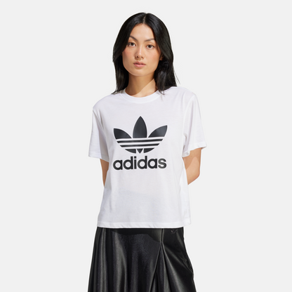 Adidas Adicolor Trefoil Boxy White T-Shirt