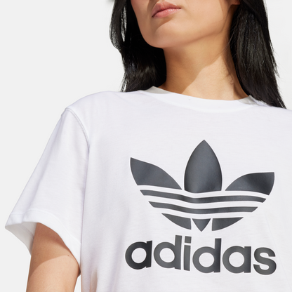 Adidas Adicolor Trefoil Boxy White T-Shirt