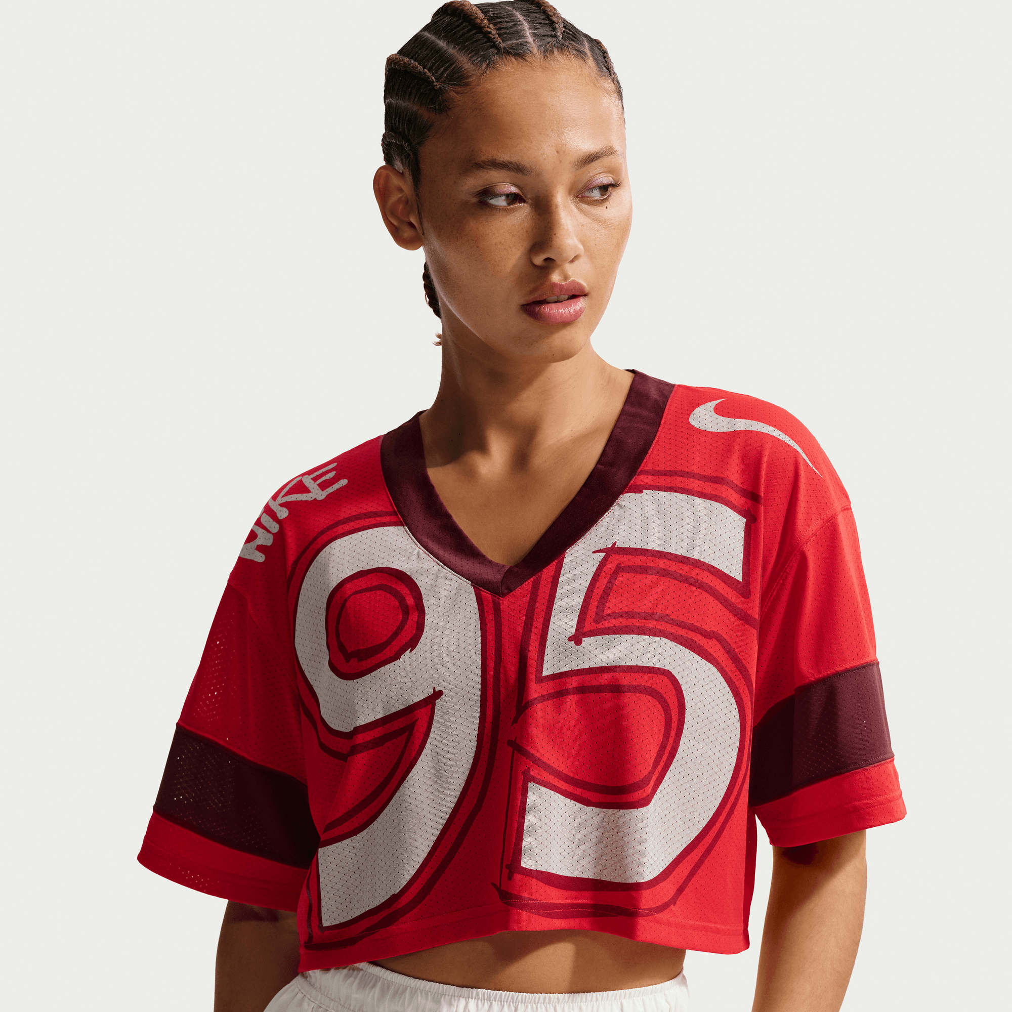 red nike womens top