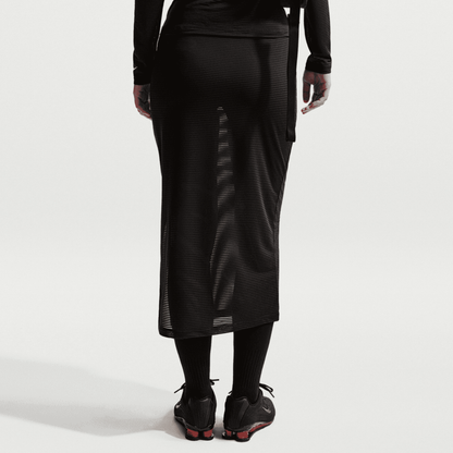 Nike Women's Sportswear Black Slim Sheer Midi Skirt