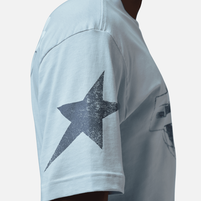 Air Jordan Aura Blue Star Graphic T-Shirt