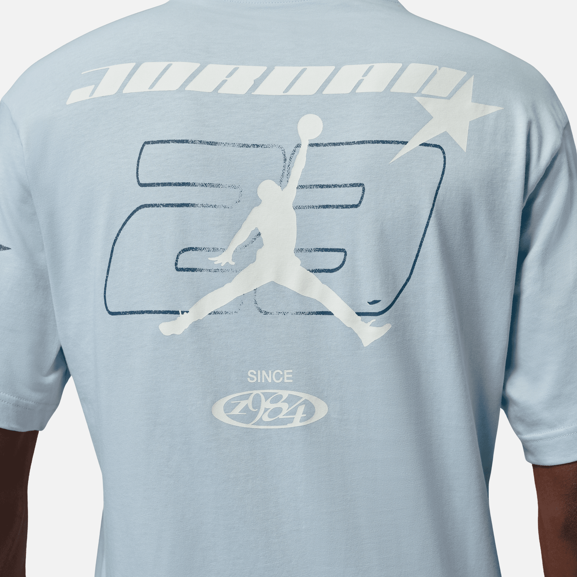 Air Jordan Aura Blue Star Graphic T-Shirt