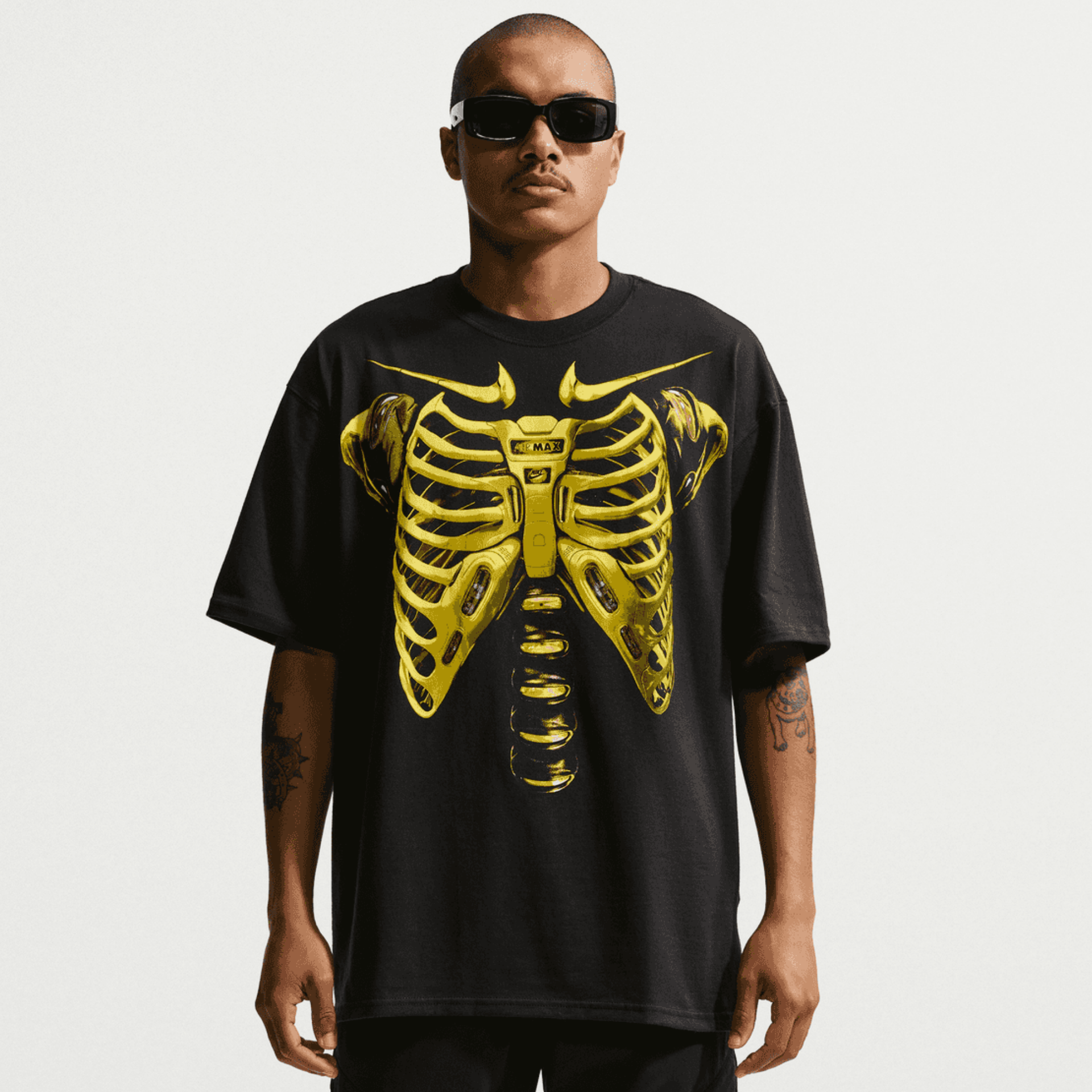 Nike Sportswear Max90 Black Neon Yellow T-Shirt – Puffer Reds