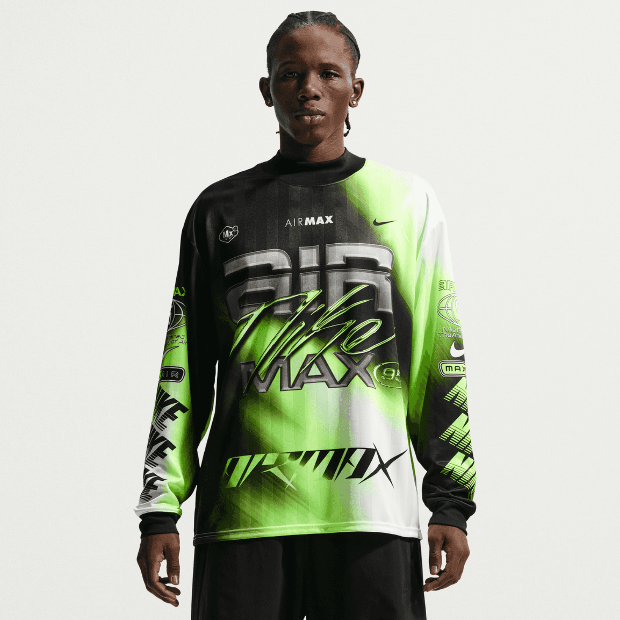 Nike Dri-Fit Air Max Green Soccer Jersey