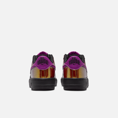 Nike Big Kids' Air Force 1 Low Glam Rock Black Bold Berry (GS)