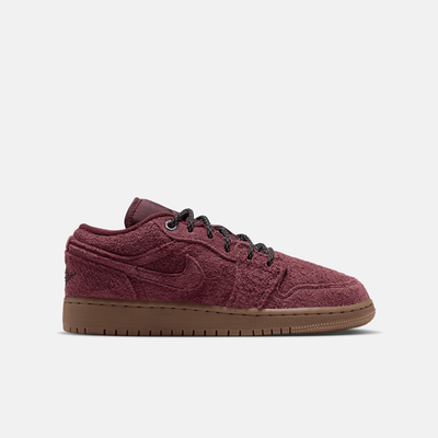 Air Jordan Big Kids' 1 Low Dark Team Red Gum (GS)
