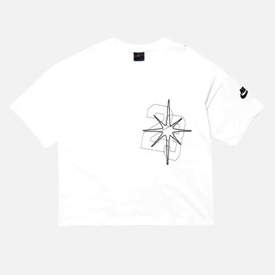 Air Jordan 'Black Cat Star' White T-Shirt