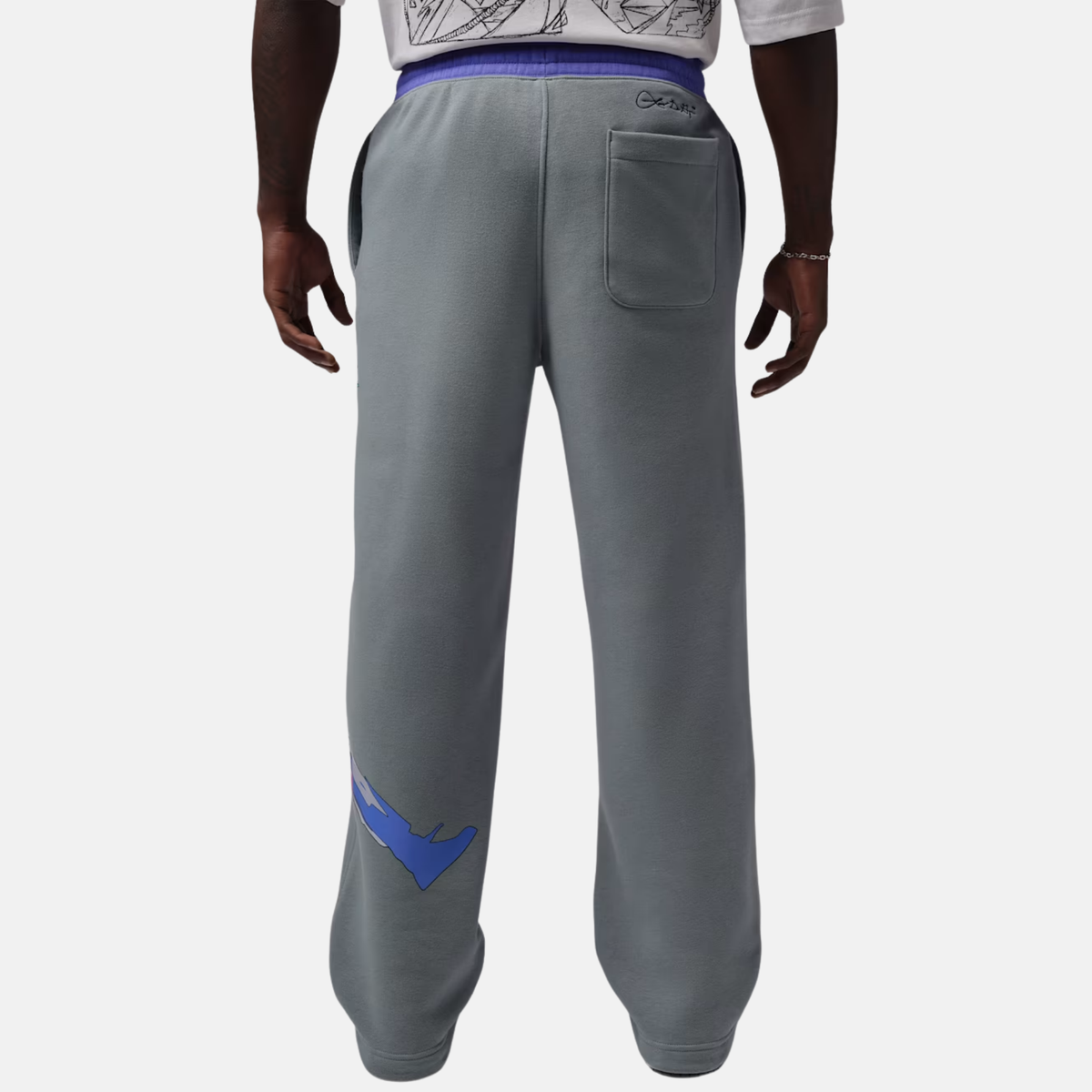 Air Jordan Brooklyn Fleece Grey Violet Pants