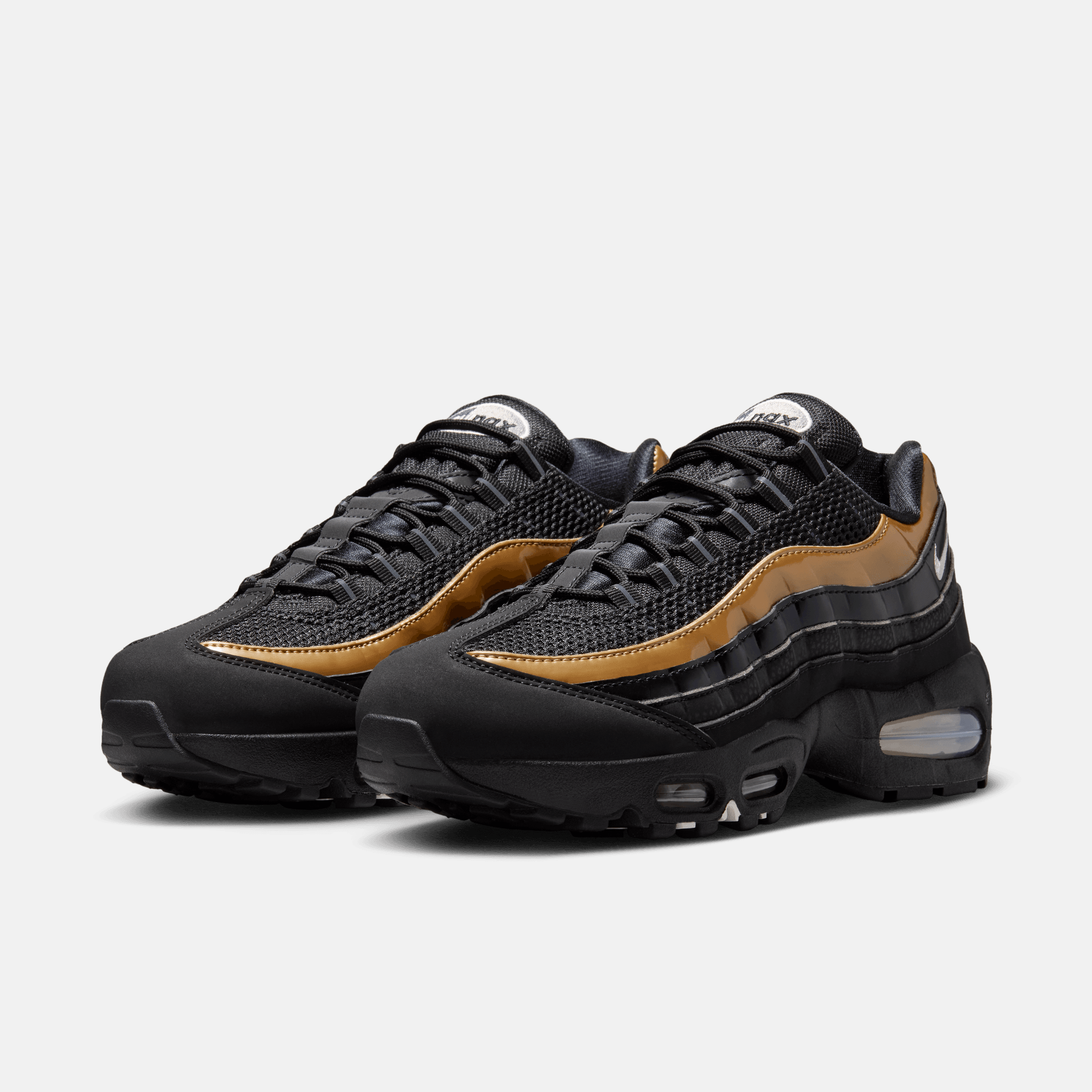 Nike Women's Air Max 95 Big Bubble Black Metallic Gold