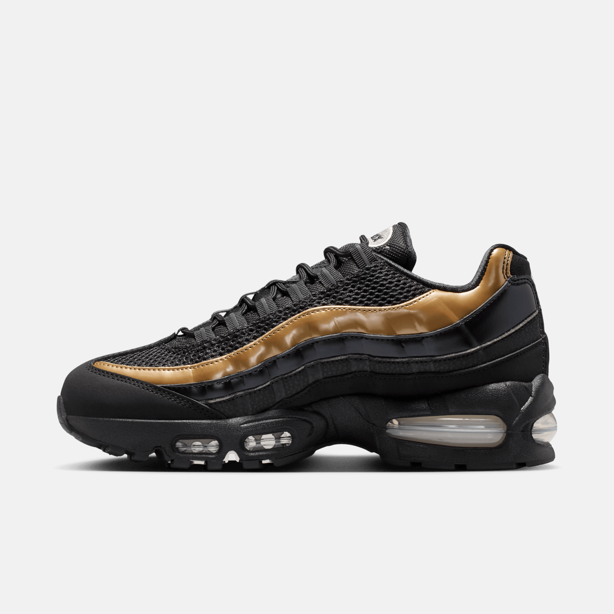 Nike Women's Air Max 95 Big Bubble Black Metallic Gold