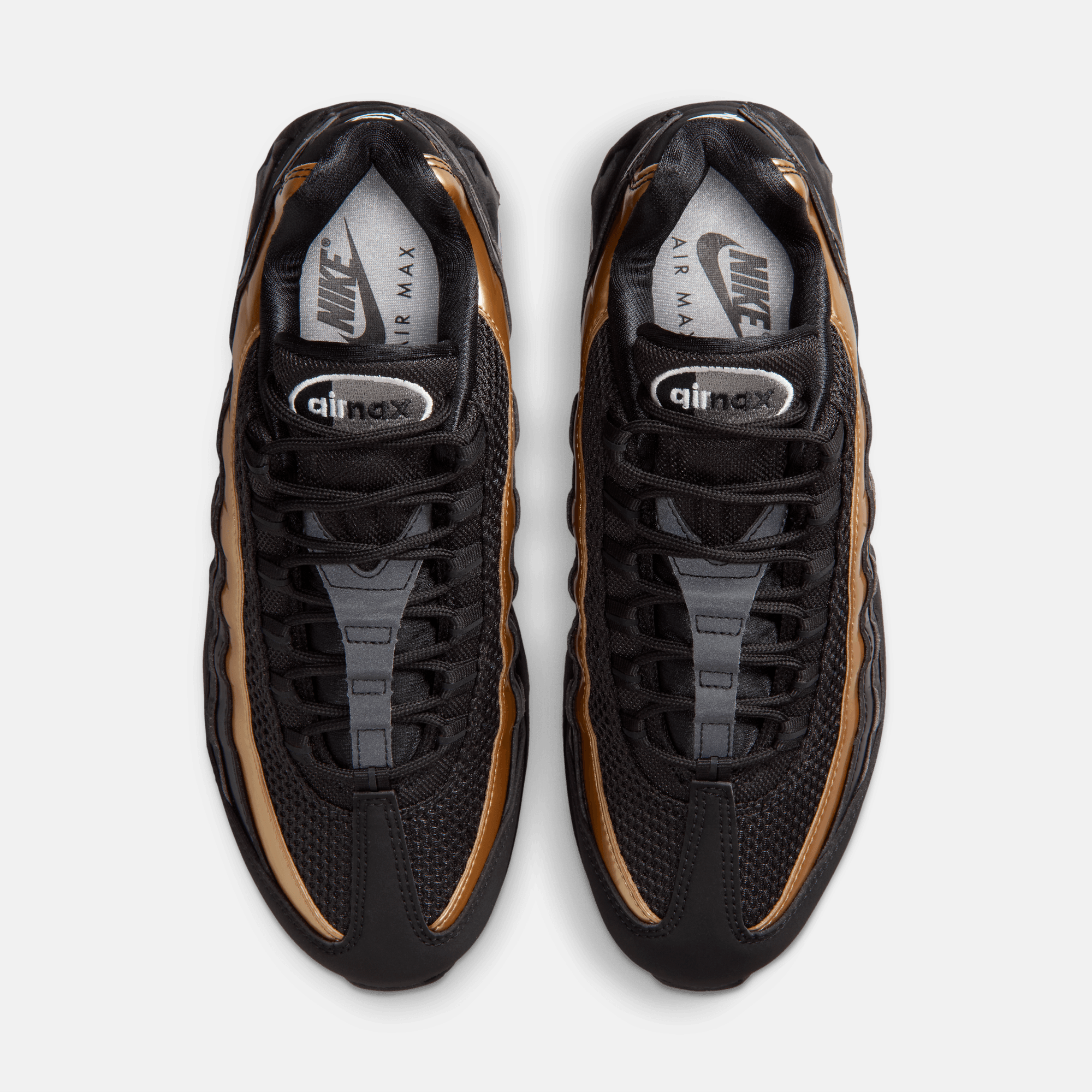 Nike Women's Air Max 95 Big Bubble Black Metallic Gold