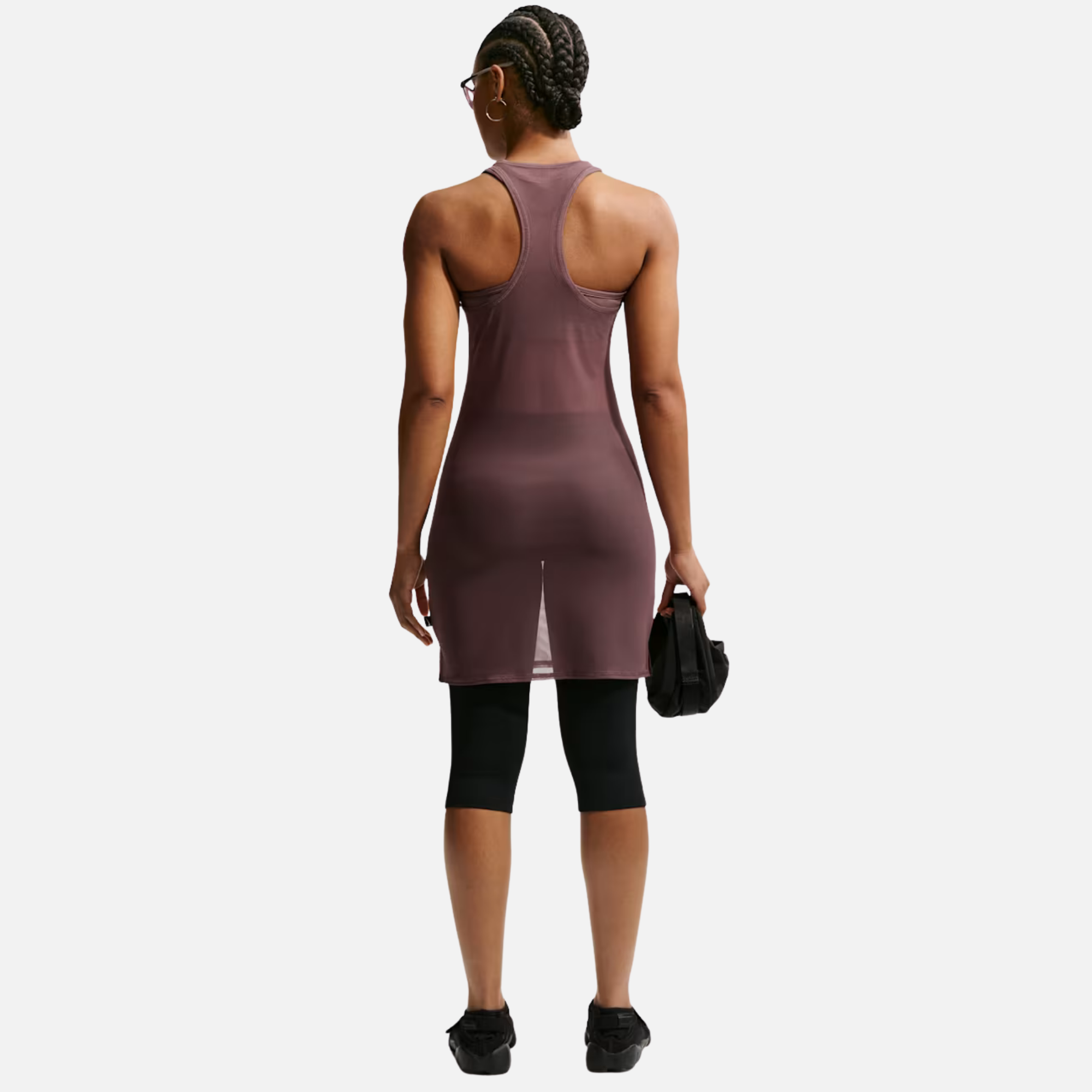 Nike Women's Sportswear Tight Sheer Purple Tank Dress