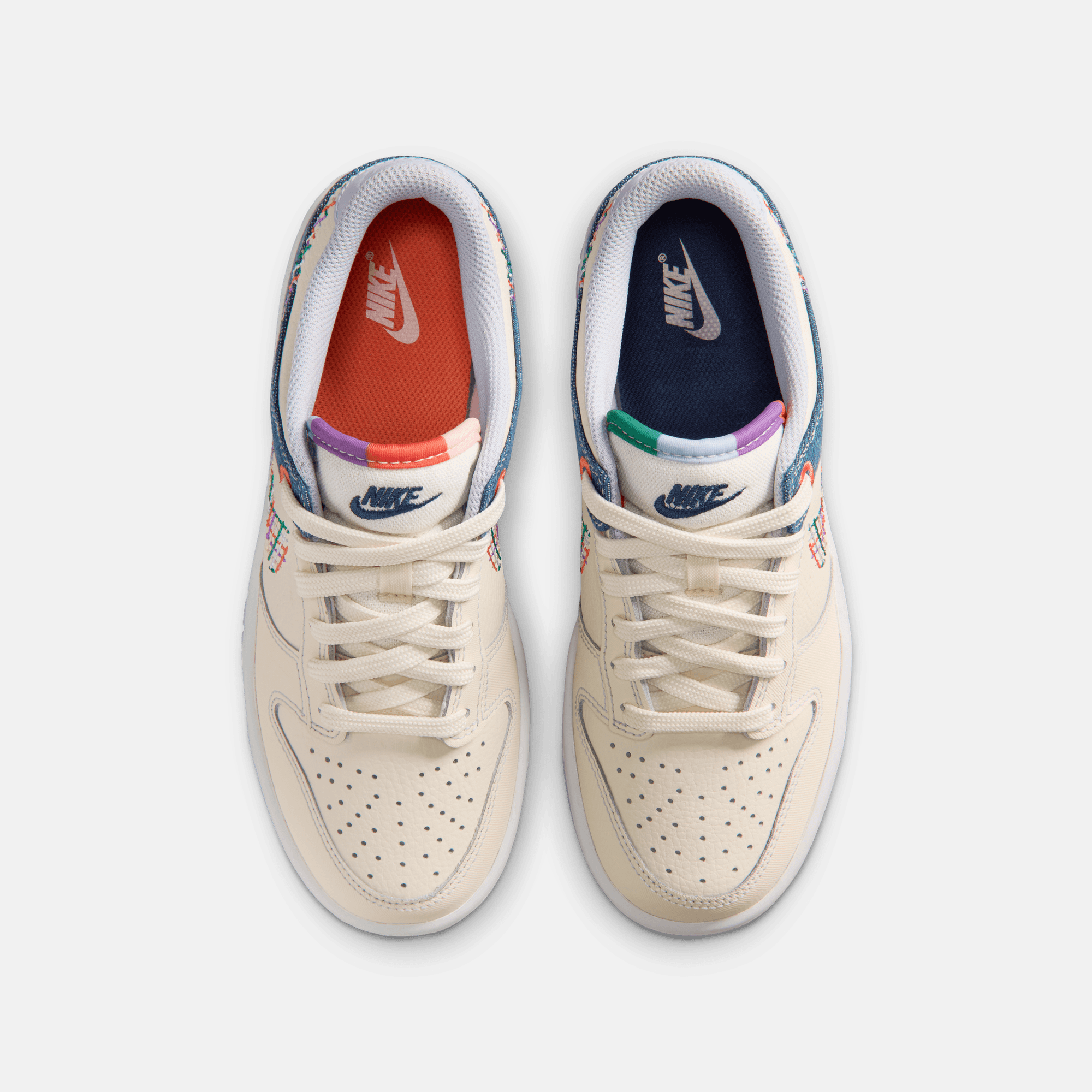 Nike Big Kids' Dunk Low Soft Pearl Blue Denim (GS)