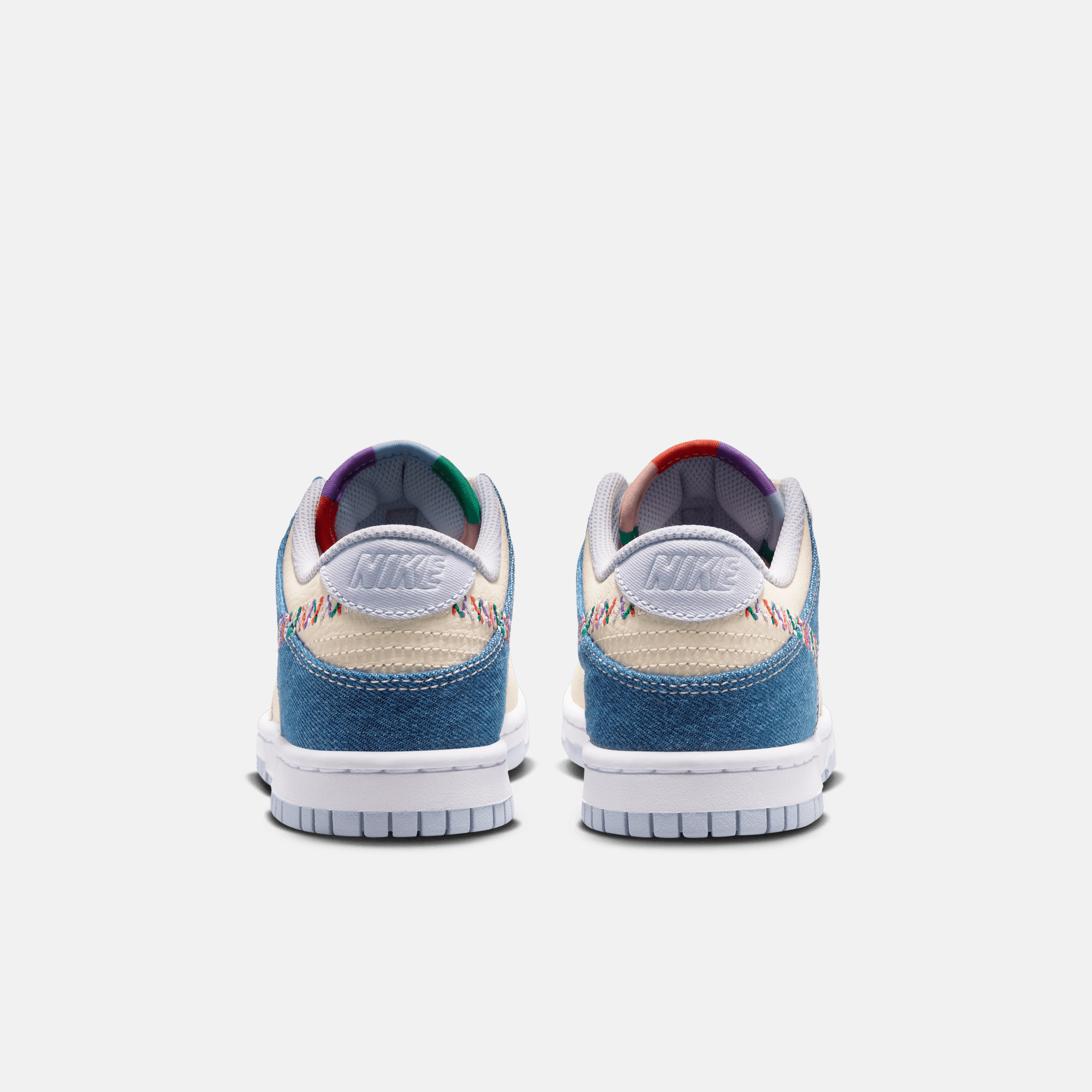 Nike Big Kids' Dunk Low Soft Pearl Blue Denim (GS)