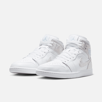 Air Jordan 1 Mid SE Distressed White Field Silver