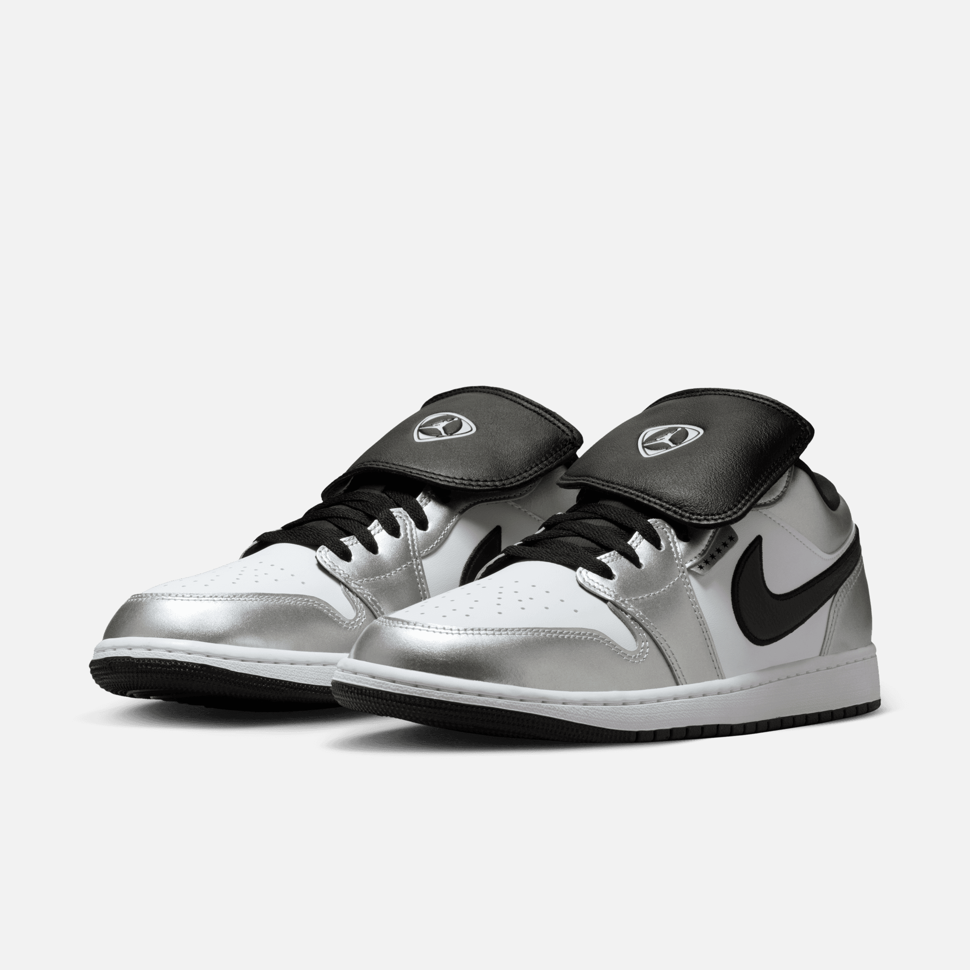 Air Jordan 1 Low Tiempo Metallic Silver