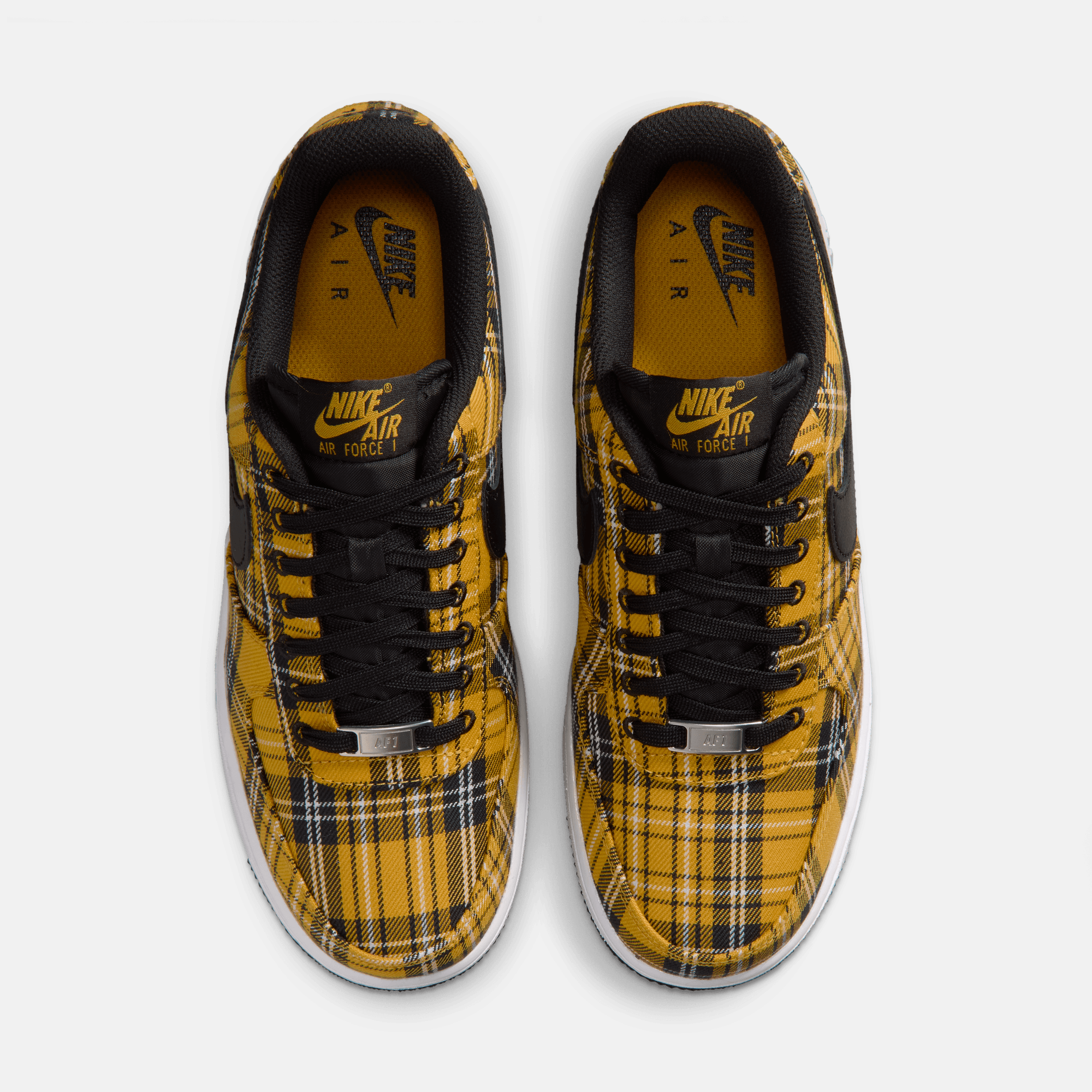 Nike Women's Air Force 1 Low Clueless Yellow Plaid