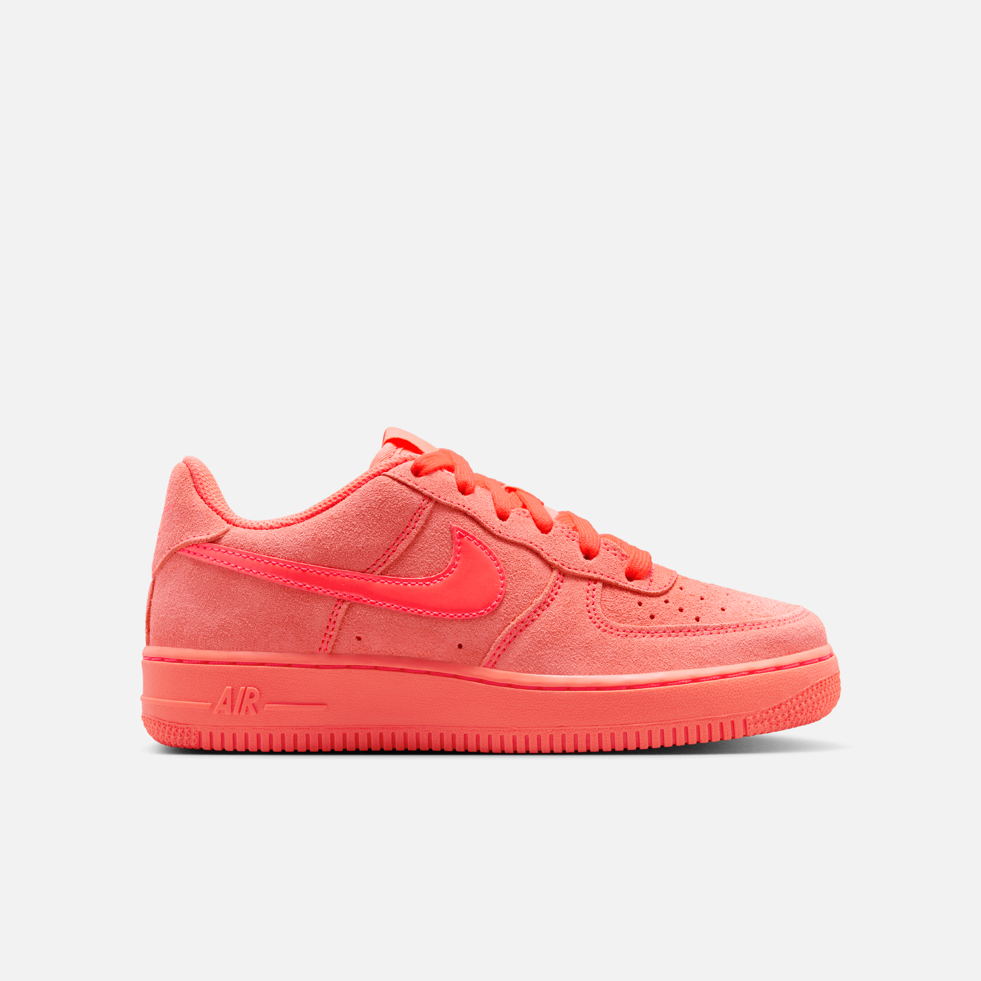 Nike Big Kids' Air Force 1 Low Suede Hot Lava (GS)