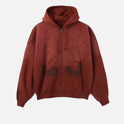 Air Jordan Full-Zip Dark Team Red Hoodie