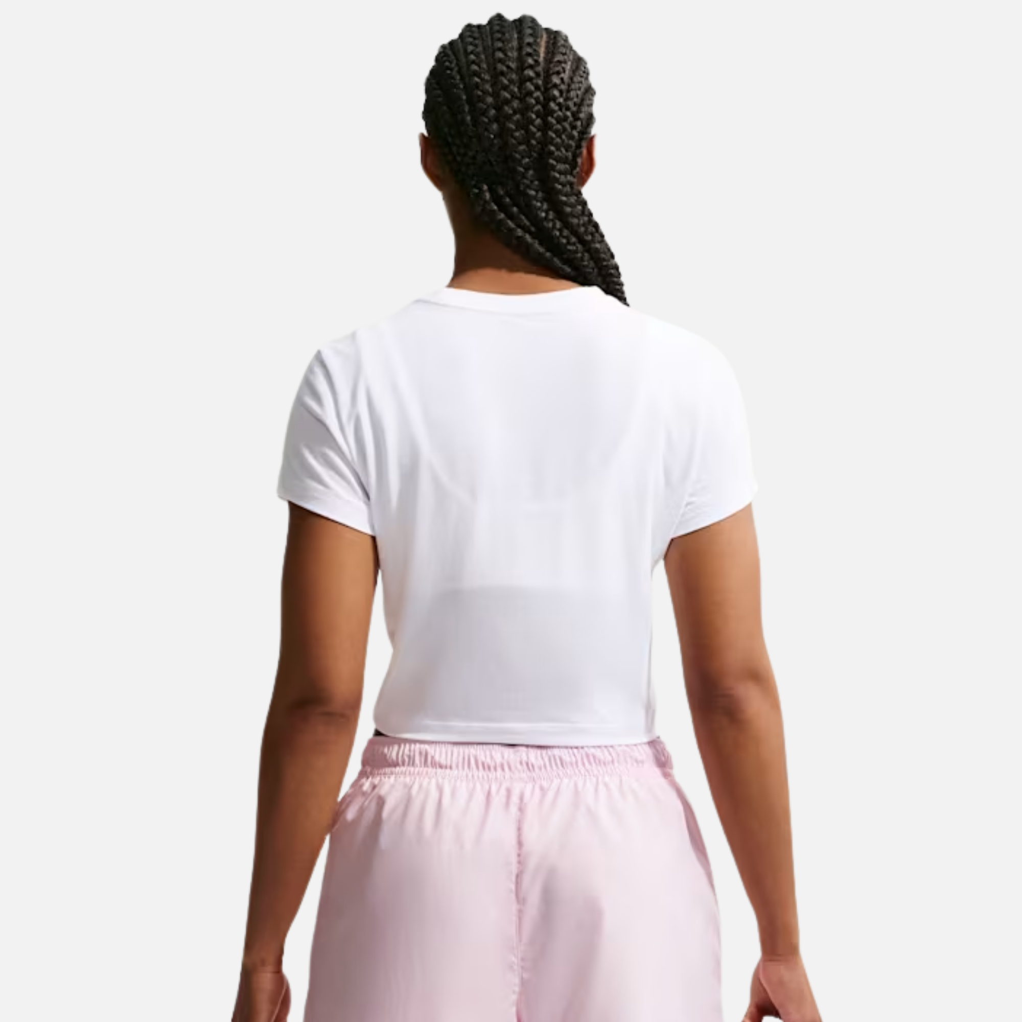 Nike Women's Sportswear Slim Cropped White Red T-Shirt