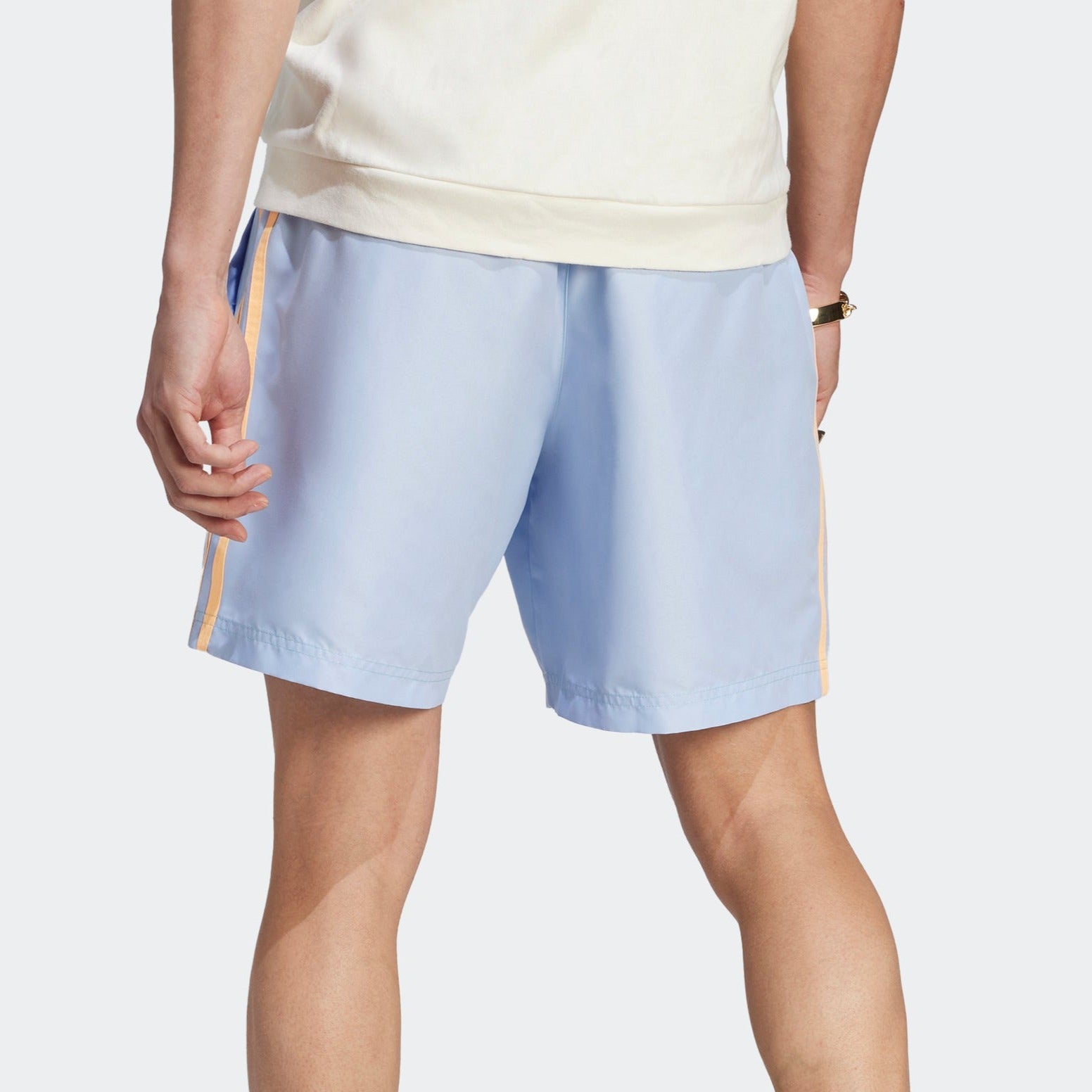 Adidas 3 outlet stripe poly shorts