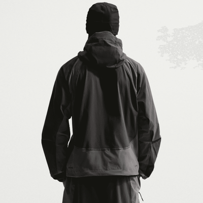Nike Tech Dri-FIT Woven Full-Zip Grey Color-Block Windrunner Jacket