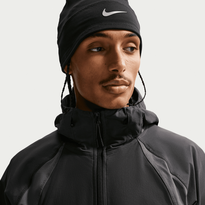 Nike Tech Dri-FIT Woven Full-Zip Grey Color-Block Windrunner Jacket