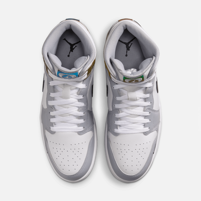 Air Jordan 1 Mid SE Multi-Color White Wolf Grey